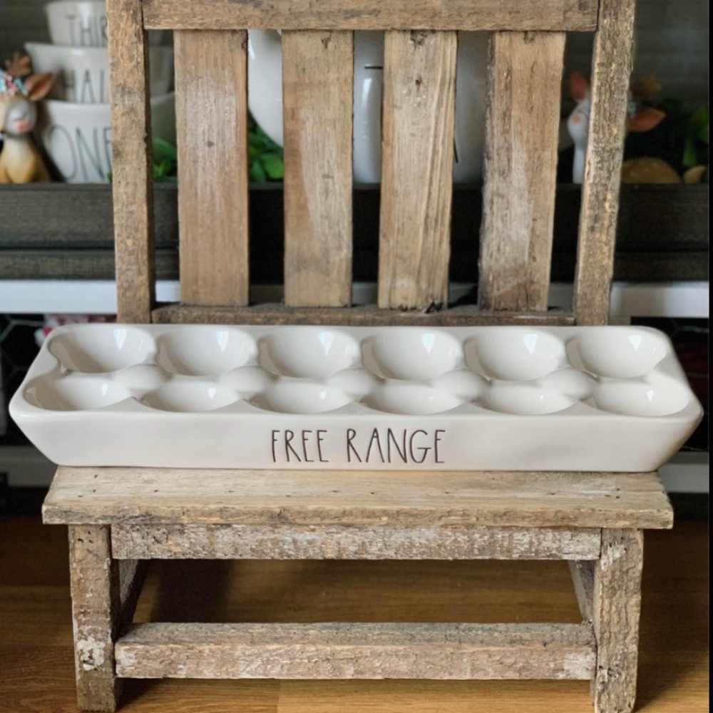 Rae Dunn Free Range Egg Holder